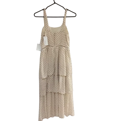The Fated Womens  Size 8 Midi Dress / Sleeveless Dress  Black  / Cream 
