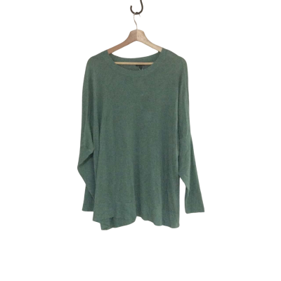 Emerge Womens  Size XL Crew Neck Top Green 