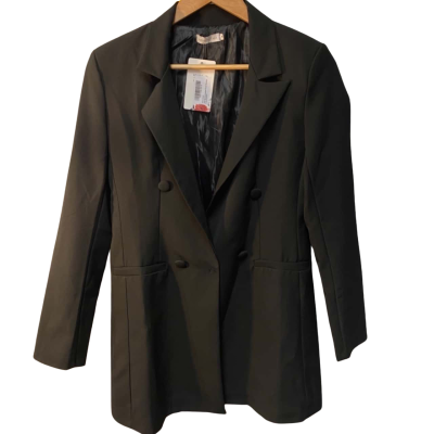 BNWT Double Breasted Size 8 Blazer Black  