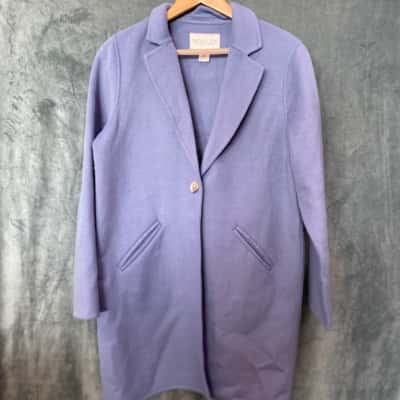 Rachel Zoe Womens Winter Coat Blue Size M 