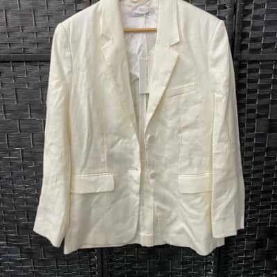 Assembly Label Womens  Size 10 Blazer Off White 