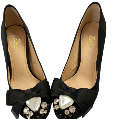 Florsheim Black Satin Heels  Size 36 