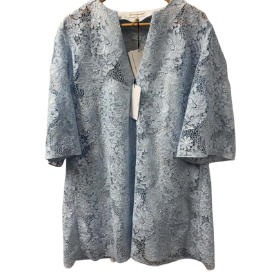 BRAND NEW RRP:$ 600 Scanlan Theodore Womens  Size 12 Mini Dress Light Blue 