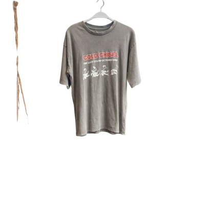  Cold Chisel Unisex T.Shirt Size S Beige 