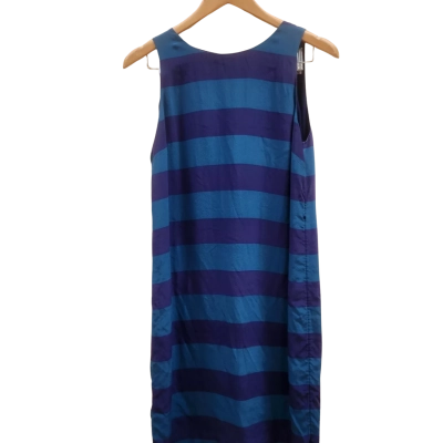 Size 10 Marcs 100% Silk Striped Dress