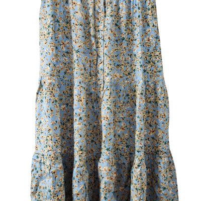 French Connection Womens Size 10 Blue/Yellow Floral Skirt