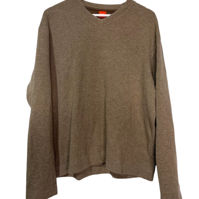 Hugo Boss Mens Size XL Brown pullover