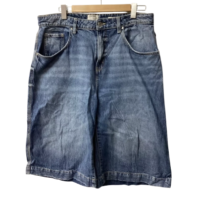 Cotton On Mens  Size 34 Baggy Denim Shorts Blue C