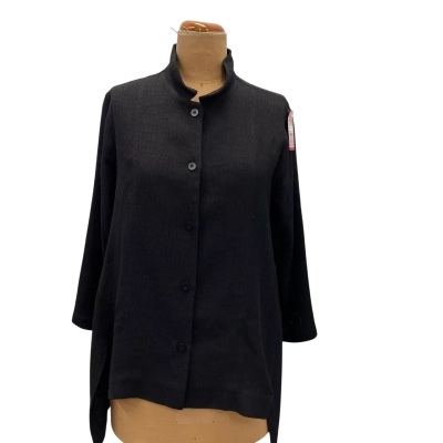  Womens  Digbys Jacquard  Over Shirt Size 2 Black  