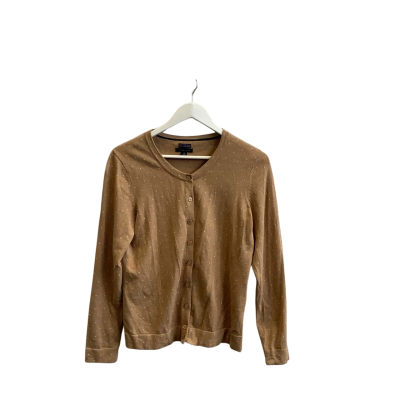 Tommy Hilfiger Womens Size L Button-down Cardigan Biscuit tone