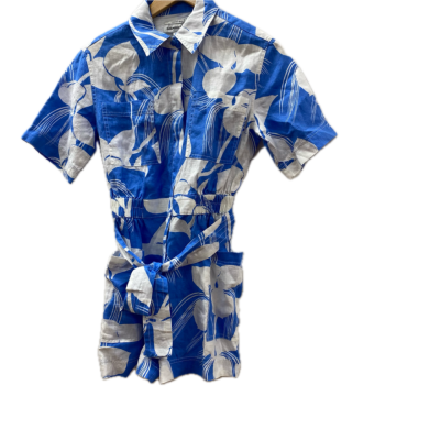 Country Road Womens Jumpsuit Size 6 Blue / White 