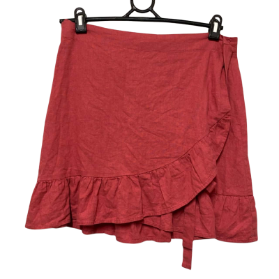 Sportsgirl Women’s Wrap Skirt Coral / Red Size 14
