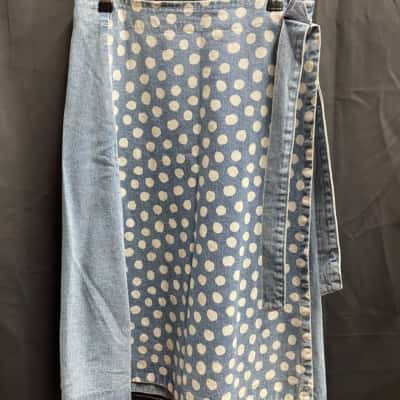 Gorman Womens Size 12 Wrap Around Denim Skirt