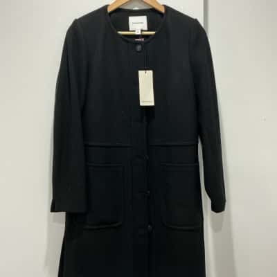 David Jones Womens  Size XS Winter Coat Black  