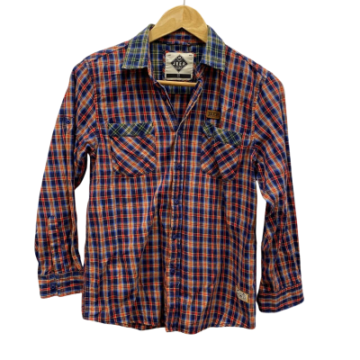 Jeep Kids Long Sleeves Shirt Size 12 Checked 
