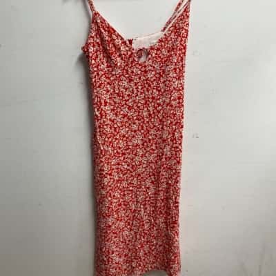 Kookai Womens  Size 36 Floral Dress Red / White 