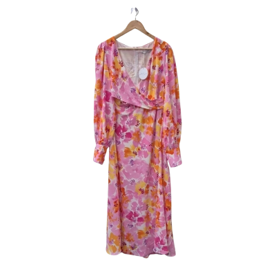 Petal + Pup Womens  Size XL Maxi Dress Floral / Pink  