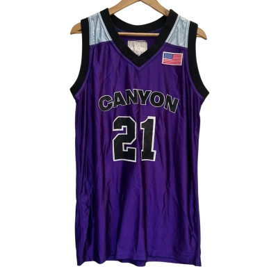 CCAA Basketball Mens Size XL Purple Jersey 