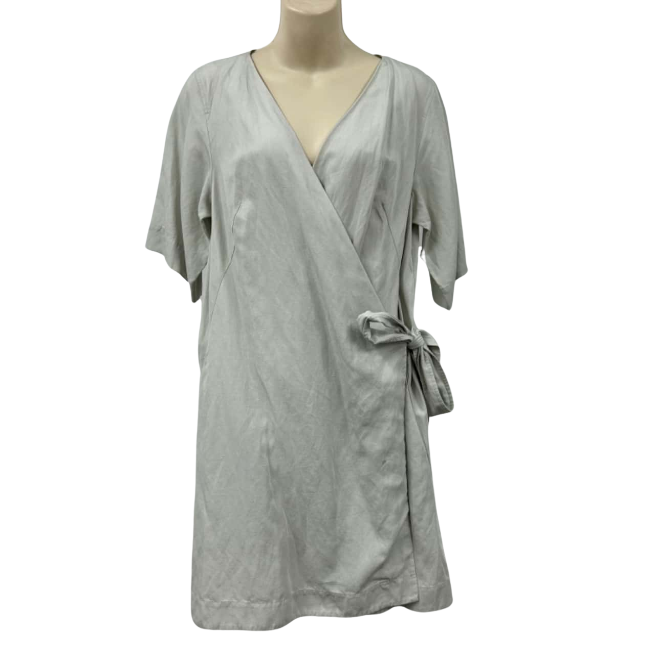 COS Size XS Mint/Grey Linen Dress(s) - Used Very Good | Salvos Stores