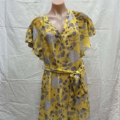 Ava Franci Womens  Size 10 Yellow Dress