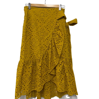 Country Road Womens  Size 6 Wrap Skirt Mustard 