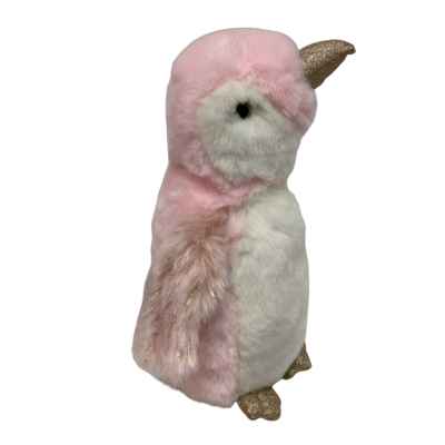 FAO Schwarz Penguin Soft Toy Pink/White/Gold