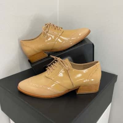 Jo Mercer Leather Womens  Size 7 - 7.5 Beige / Brown 