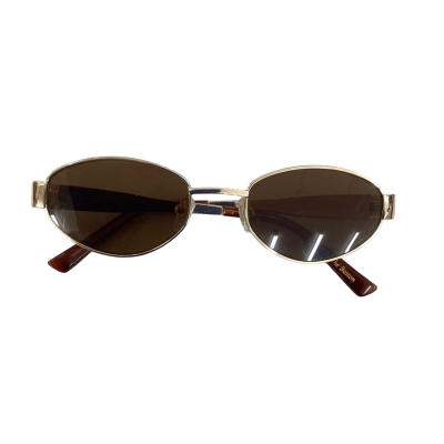  Womens Luv Lou “The Boston” Gold Tone Polarised Sunglasses  RRP$180