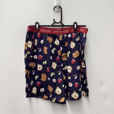 Peter Alexander Unisex  Size L Pattern sleep shorts elastic waist