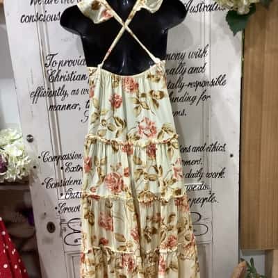Auguste The Label Kids Size 7 Dresses & Skirts Cream Floral print