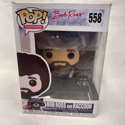 Funko Pop Bob Ross & Racoon 558 The Joy of Painting 