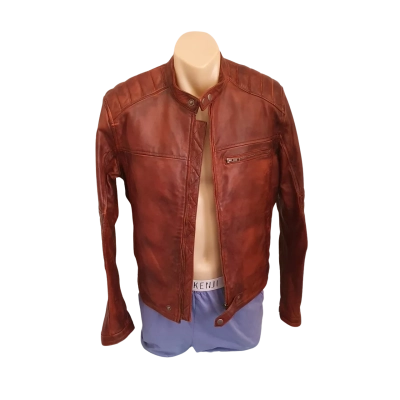  LM Jackets Unisex  Size S Bomber Jacket Mottle Brown Colour