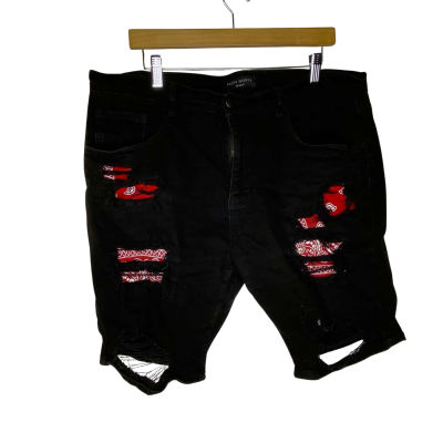 Saint Morta Bandana Summum Mens Shorts  Size 38 Black  / Red 