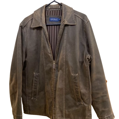 Gazman Mens  Size M Front Zipper Brown 