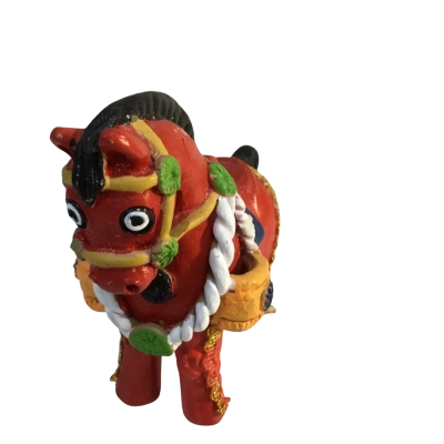 Horse Folk Art Figure Approx 11 x 11cm