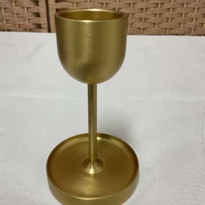Black Blaze Fountain 100% Brass Candle Holder Medium Wedding Formal Dinner Column Candle Gift Mum Christmas Present 