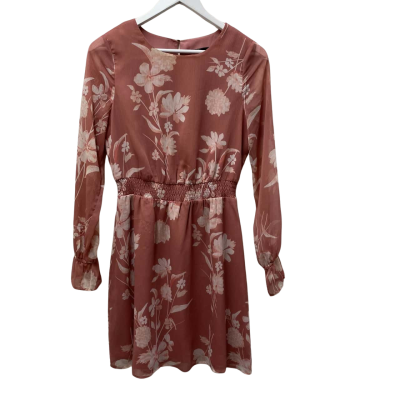 Tokito Womens Size 8 Long Sleeve Dress Floral /Pink