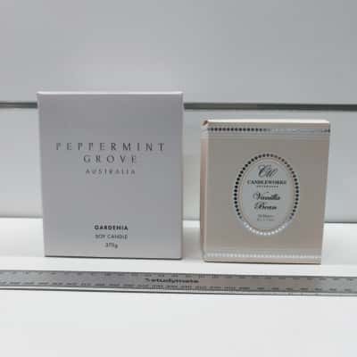 Peppermint Grove Australia Gardenia Soy Candle & Candleworks Australia Vanilla Bean Candle