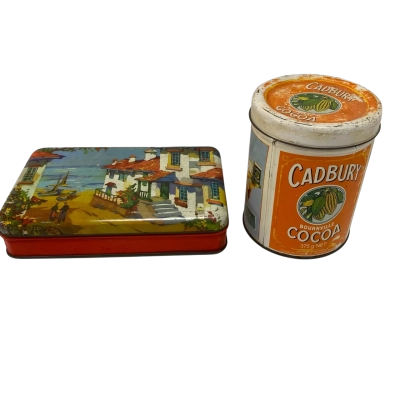 2 x Vintage Cadbury Collector Tins 