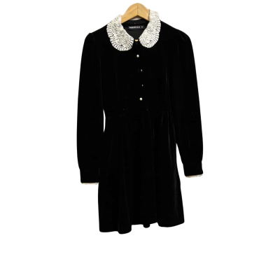 Dangerfield Womens  Size 4 Black Velvet Dress 