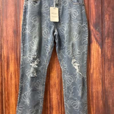 Motto  jeans Size 14  patterned distressed new 