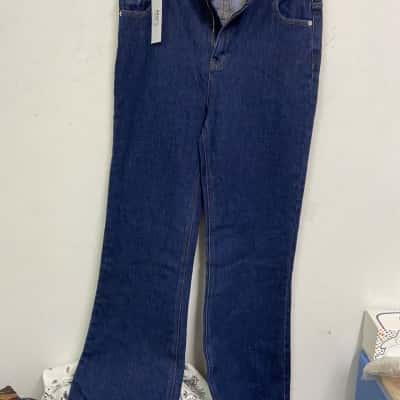 Perfect Stranger Size 14 High Rise Bootcut Pants Navy Blue 
