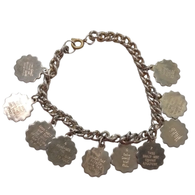 Ten Commandments Charm Bracelet  