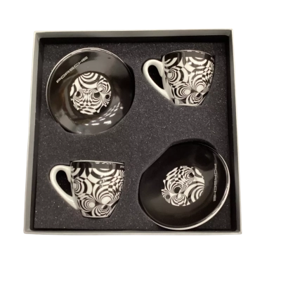 Porsche Expresso cup and saucer x 2