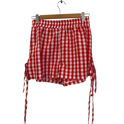  Womens  Size S Shorts Checked / Red / White 