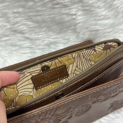  Womens Brown wallet and travel organiser bundle 