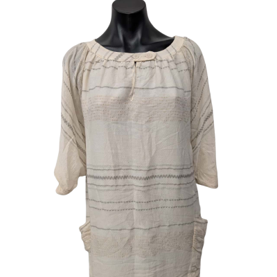Lover Womens Beige Babydoll Dress / Mini Dress 