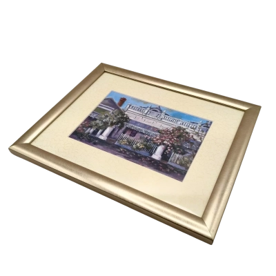 Ready To Hang Framed Oil On Canvas (Under Glass) Artwork By Artist Merle Swaine Titled Early Victoria 1 - 29 x 23cm Frame Size Artwork 18 x 12cm  (brica shelf)