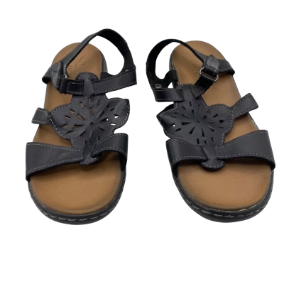 Skechers Sandals Black Leather Size 5-8-38