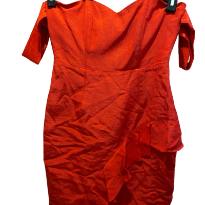 Bardot Womens Frill Red Dress Size 10